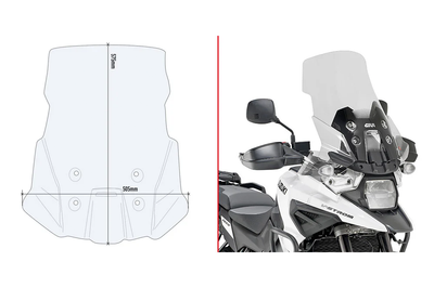 GIVI Windshield Specific Clear Suz - Windshield/Windscreen