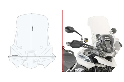 GIVI Windshield Specific Clear Tri - Windshield/Windscreen
