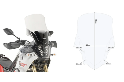 GIVI Windshield Specific Clear Yam - Windshield/Windscreen