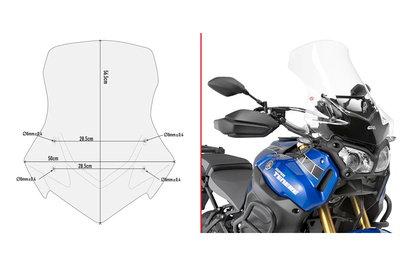 GIVI Windshield Specific Clear Yam - Windshield/Windscreen