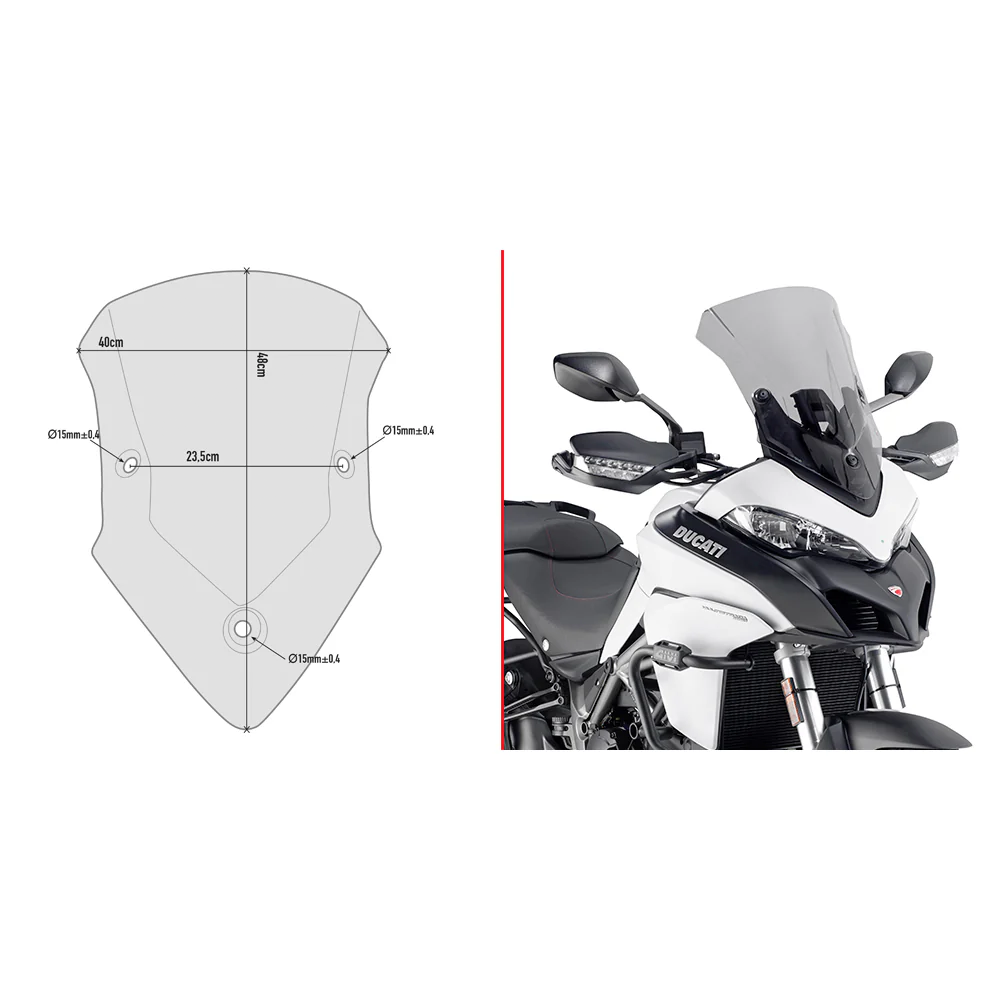 GIVI Windshield Specific Smoke Duc - Windshield/Windscreen