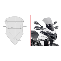 GIVI Windshield Specific Smoke Duc - Windshield/Windscreen