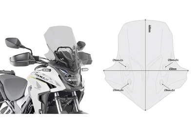 GIVI Windshield Specific Smoke Hon - Windshield/Windscreen