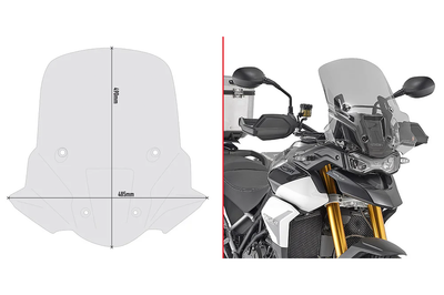 GIVI Windshield Specific Smoke Tri - Windshield/Windscreen