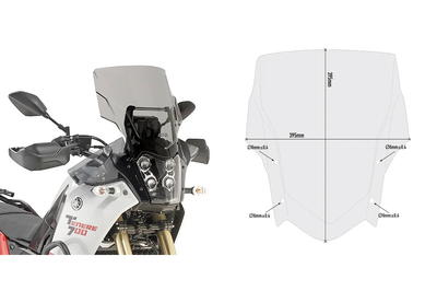 GIVI Windshield Specific Smoke Yam - Windshield/Windscreen