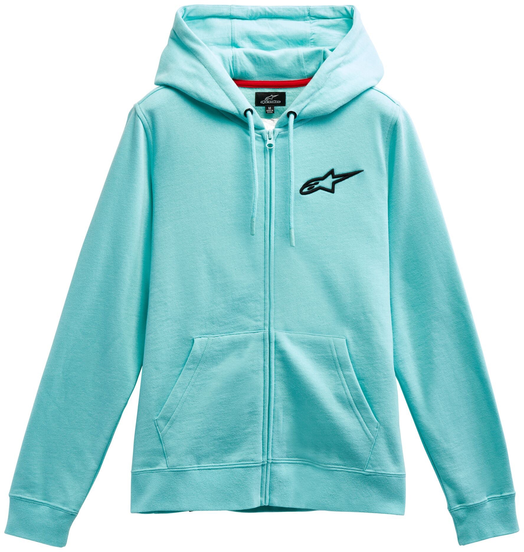 Alpinestars Womens Ageless Chest Hoodie Light Aqua/black Xs - Aqua/Black / 2X-Large - Bicycle Collection
