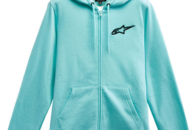 Alpinestars Womens Ageless Chest Hoodie Light Aqua/black Xs - Aqua/Black / 2X-Large - Bicycle Collection