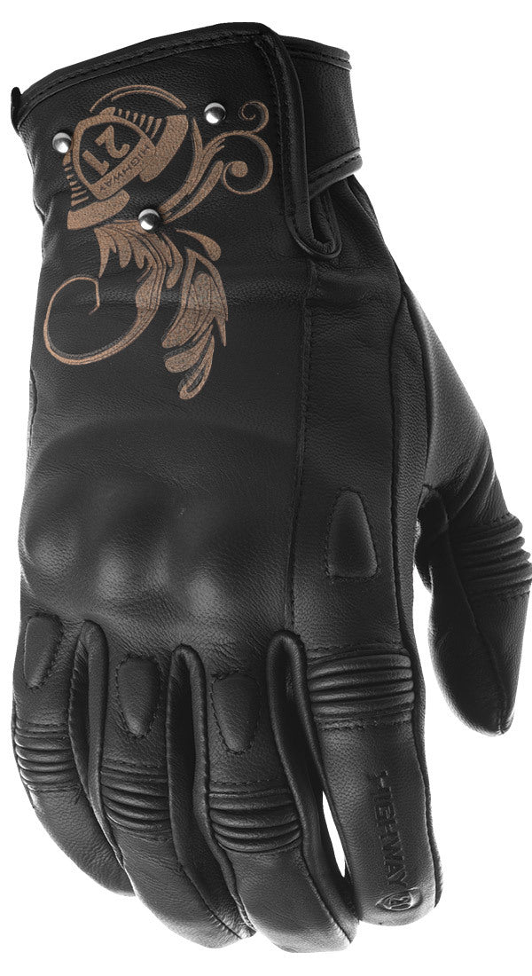 Highway 21 Women’s Black Ivy Gloves Xl - 2X-Large - Harddrive Products