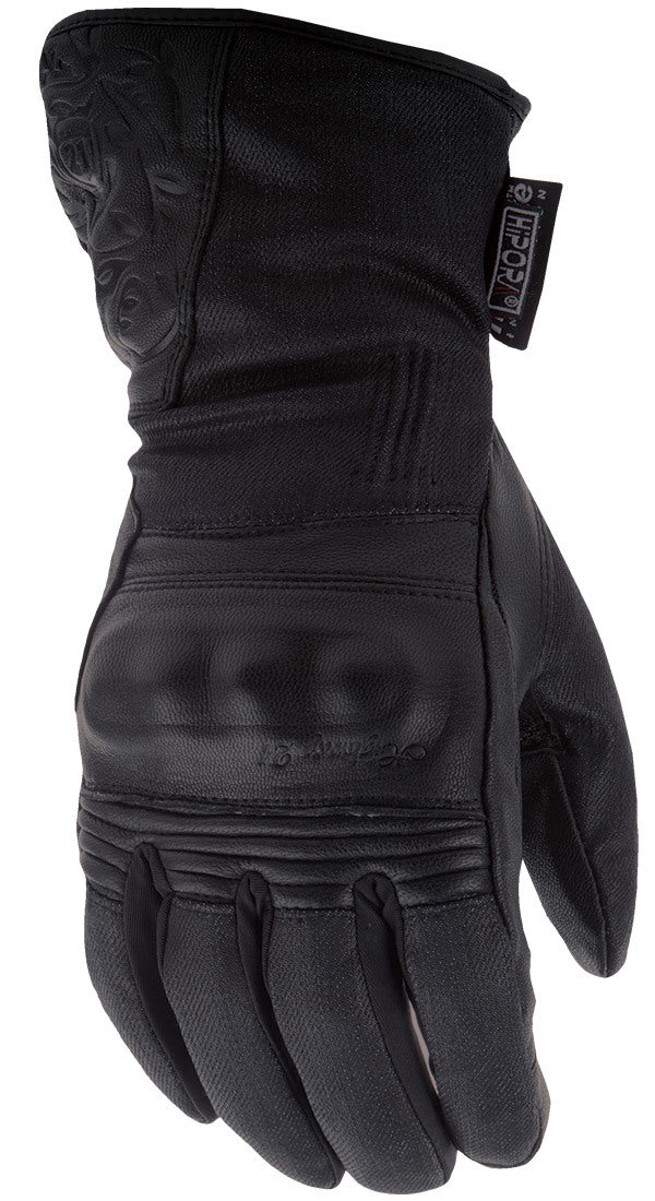 Highway 21 Women’s Black Rose Gloves Xl - Small - Harddrive Products