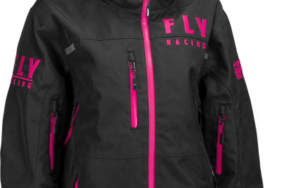 Fly Racing Women’s Carbon Jacket Black/pink Xs - Apparel Collection