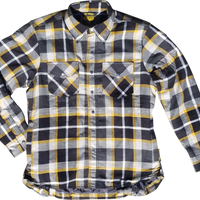 Scorpion Exo Women’s Covert Flannel White/yellow Xs - White/Yellow / 2X-Large - Harddrive Products