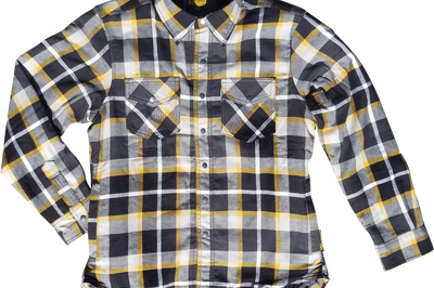 Scorpion Exo Women’s Covert Flannel White/yellow Xs - White/Yellow / 2X-Large - Harddrive Products
