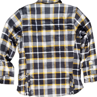 Scorpion Exo Women’s Covert Flannel White/yellow Xs - White/Yellow / 2X-Large - Harddrive Products