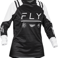 Fly Racing Women’s F-16 Jersey Black/white Xl - Artic Grey/Blue / 2X-Large - Apparel Collection