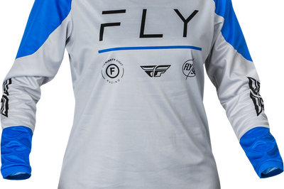 Fly Racing Women’s F-16 Jersey Black/white Xl - Artic Grey/Blue / Large - Apparel Collection