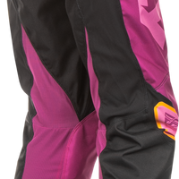 FLY RACING Women’s F 16 Pants Ca/Ny Black/Mauve/Yellow Sz 03/04