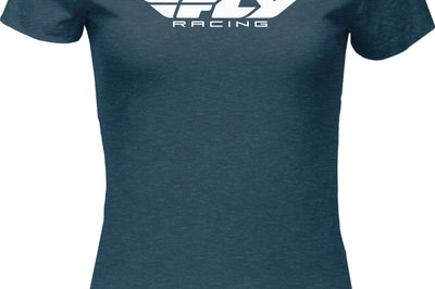 Fly Racing Women’s Corporate Tee Dark Grey Heather Xl - Indigo / Medium - Watercraft Collection