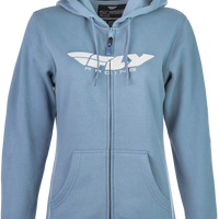 Fly Racing Women’s Corporate Zip Up Light Blue Xl - Mauve / 2X-Large - Gear
