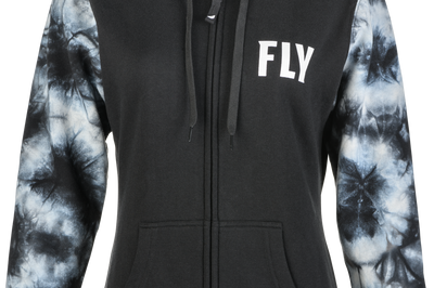 Fly Racing Women’s Tie-dye Zip Up Hoodie Pink/yellow/blue Xl - Black/Grey / 2X-Large - Watercraft Collection