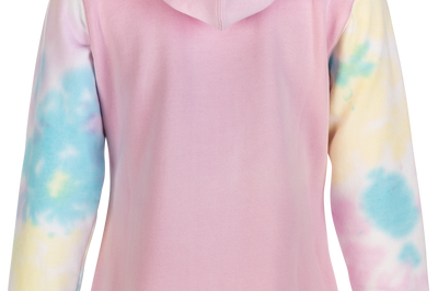 Fly Racing Women’s Tie-dye Zip Up Hoodie Pink/yellow/blue Xl - Watercraft Collection