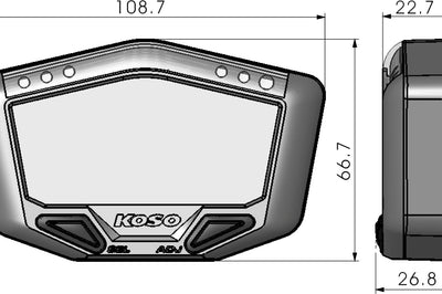 Koso X-2 Boost Gauge W/ Air/fuel Ratio And Temperature - Street Collection