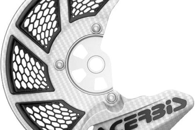 Acerbis X-brake Vented Orange - White - Offroad Collection