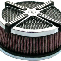 HARDDRIVE X Force Air Cleaner Kit Chrome/Black