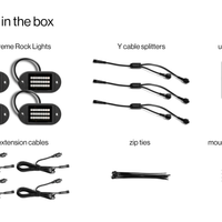 ECOXGEAR X4 Rock Lights 24 Led Light + Cable