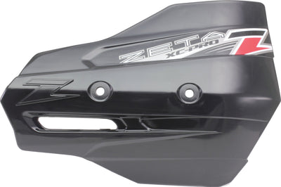 Zeta Xc Pro Protector Handguard Shileds White - Black - Snowmobile Collection