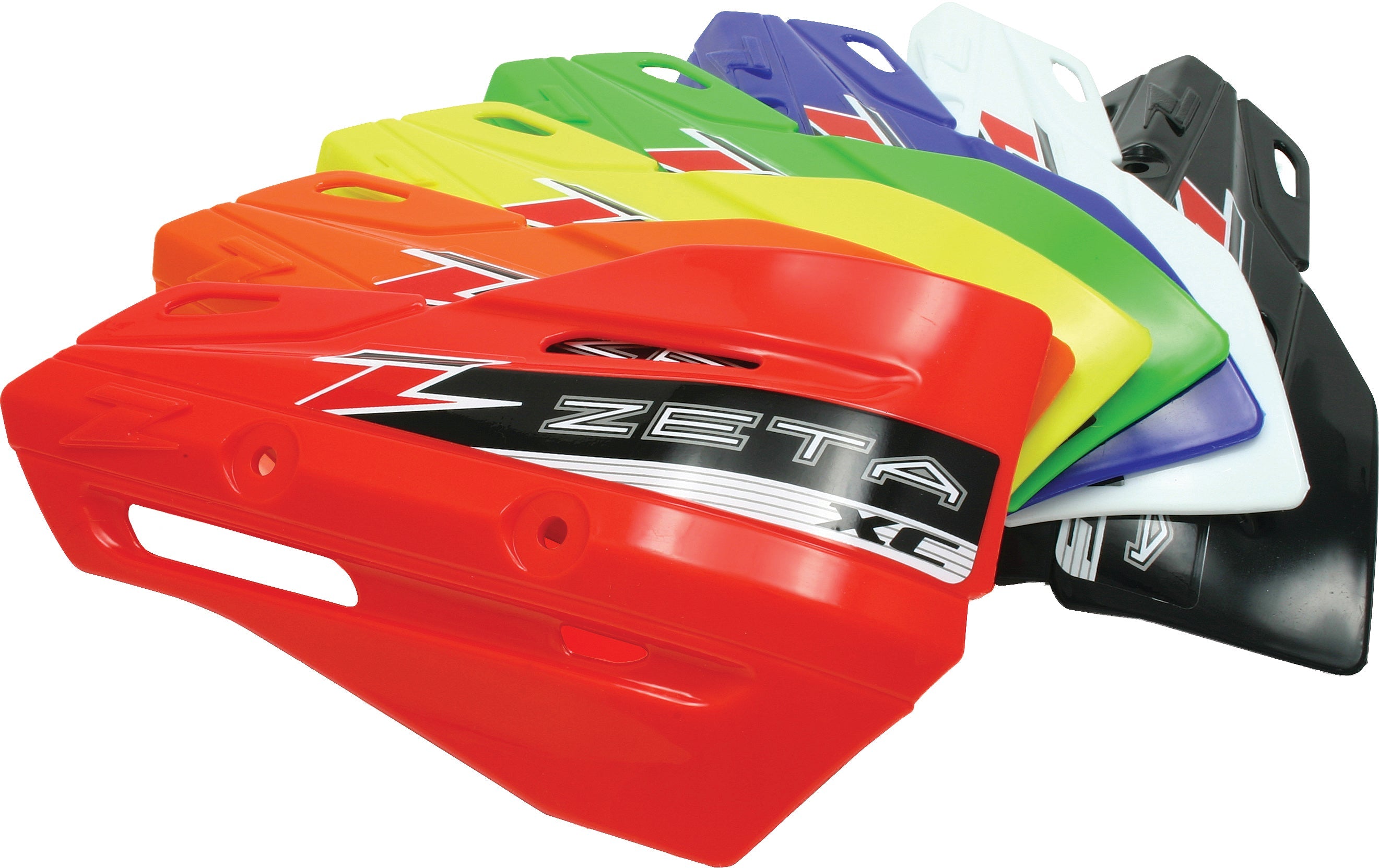 Zeta Xc Protector Handguard Shields Yellow - Blue - Snowmobile Collection