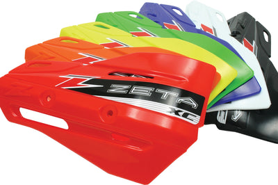 Zeta Xc Protector Handguard Shields Yellow - Blue - Snowmobile Collection