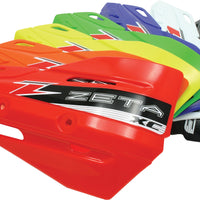 Zeta Xc Protector Handguard Shields Yellow - Blue - Snowmobile Collection