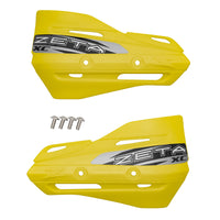 Zeta Xc Protector Handguard Shields Yellow - Blue - Snowmobile Collection