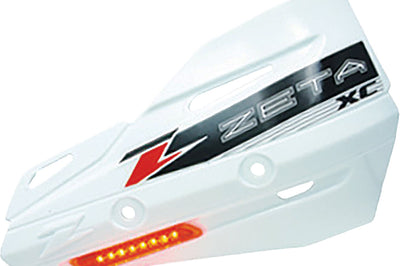 Zeta Xc Protector Handguard Shields Yellow - White - Snowmobile Collection