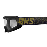 Eks Brand Xgrom Youth Goggle Black/white Clear - Fluorescent Yellow/Black/Fire - Bicycle Collection