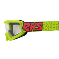 Eks Brand Xgrom Youth Goggle Black/white Clear - Fluorescent Yellow/Black/Fire - Bicycle Collection