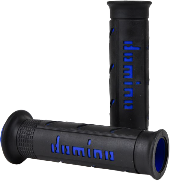 DOMINO RACING Xm2 Grips Black/Blue Pair