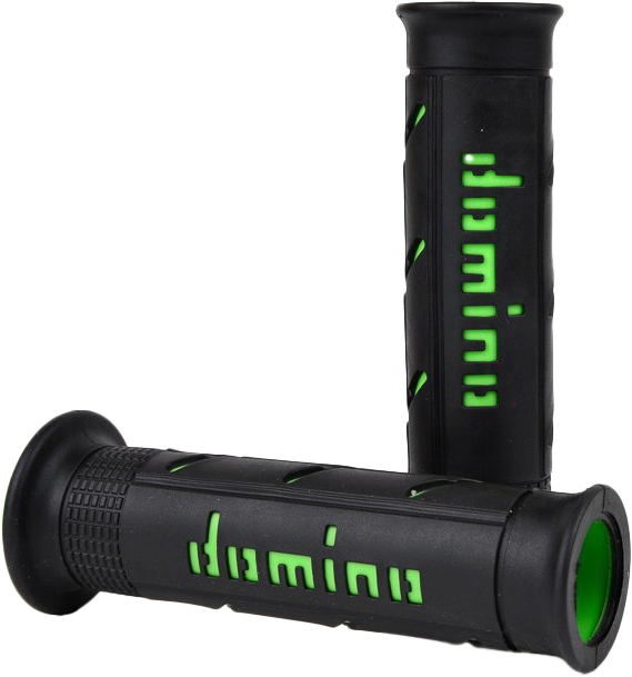 DOMINO RACING Xm2 Grips Black/Green Pair