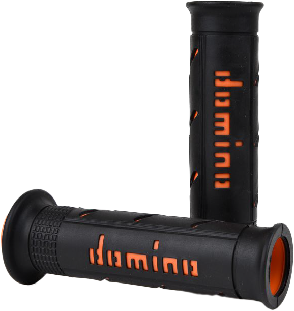 DOMINO RACING Xm2 Grips Black/Orange Pair