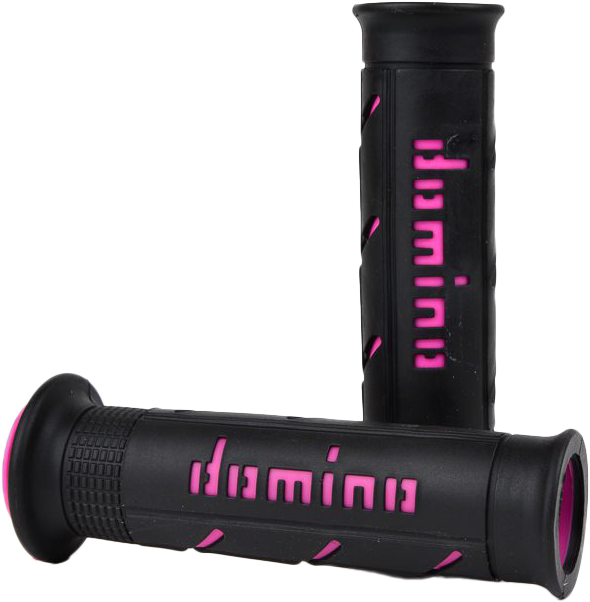 DOMINO RACING Xm2 Grips Black/Pink Pair
