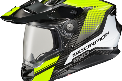 SCORPION EXO Xt9000 Carbon Full Face Helmet Trailhead Hi Vis 2x - Helmets