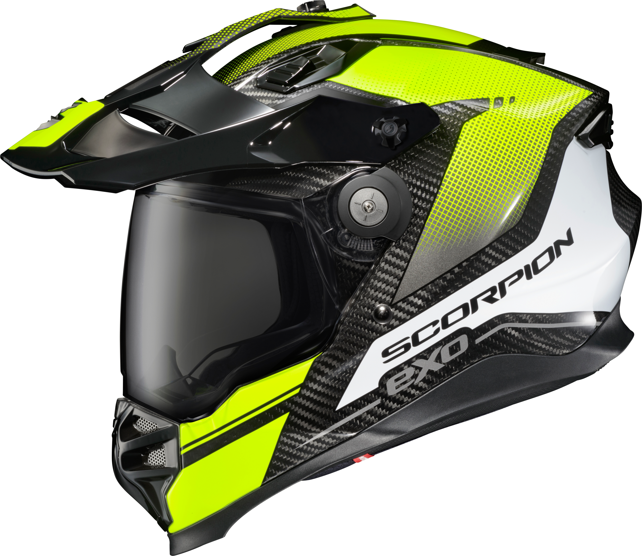 SCORPION EXO Xt9000 Carbon Full Face Helmet Trailhead Hi Vis 2x - Helmets
