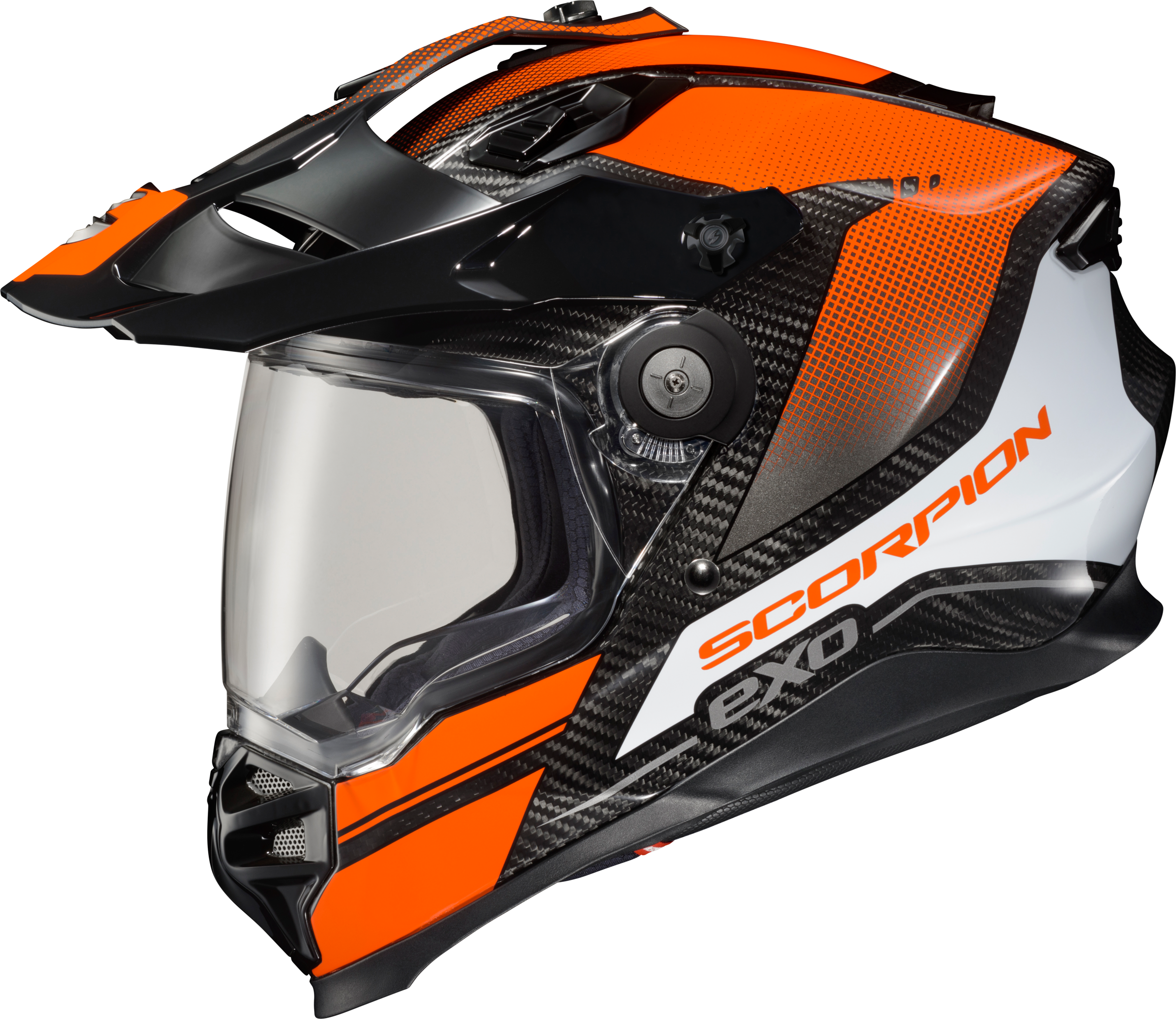 SCORPION EXO Xt9000 Carbon Full Face Helmet Trailhead Orange 2x - Helmets