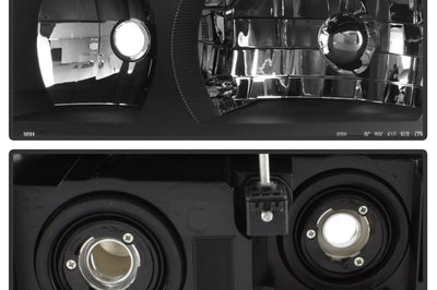 SPYDER xTune 02-06 Chevy Avalanche w/Cladding OEM Bumper Light & Headlights - (BLACK) (HD-JH-CAVA02-SET-BK) - Lights