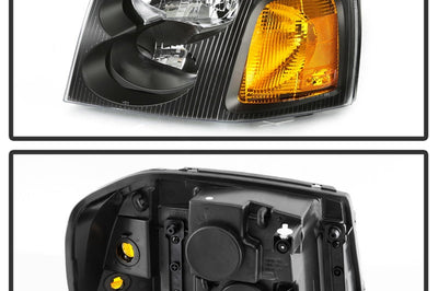 SPYDER xTune 02-09 GMC Envoy OEM Style Headlights - Black (HD-JH-GEN02-AM-BK) - Lights