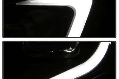 SPYDER xTune 09-14 Acura TSX Projector Headlights - Light Bar DRL - Black (PRO-JH-ATSX09-LB-BK) - Lights