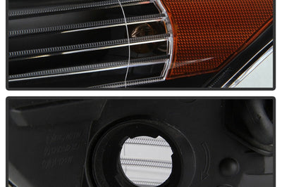SPYDER xTune 09-14 Acura TSX Projector Headlights - Light Bar DRL - Black (PRO-JH-ATSX09-LB-BK) - Lights