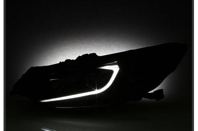 SPYDER xTune 09-14 Acura TSX Projector Headlights - Light Bar DRL - Black (PRO-JH-ATSX09-LB-BK) - Lights
