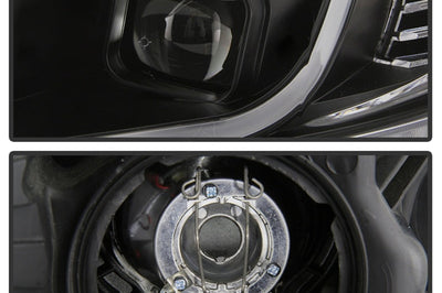 SPYDER xTune 09-14 Acura TSX Projector Headlights - Light Bar DRL - Black (PRO-JH-ATSX09-LB-BK) - Lights