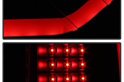 SPYDER xTune 09-14 Ford F-150 Light Bar LED Tail Lights - Black Smoke (ALT-JH-FF15009-LBLED-BSM)